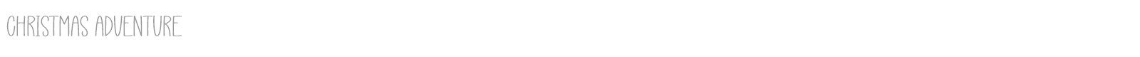 Christmas Adventure font preview